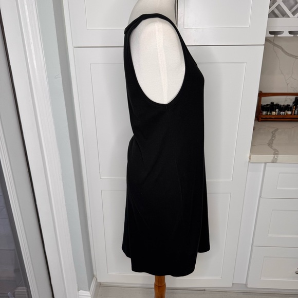Ralph Lauren Women’s Tank Dress 100% Cotton Black Casual Stretchy Size XL - Picture 3 of 5